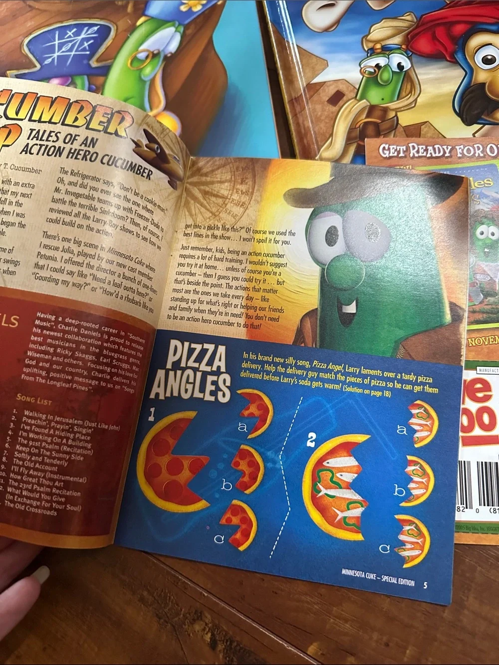 VeggieTales Vintage Book Lot Jonah Hardcovers + 2005 Promo Booklets Veggie Tales